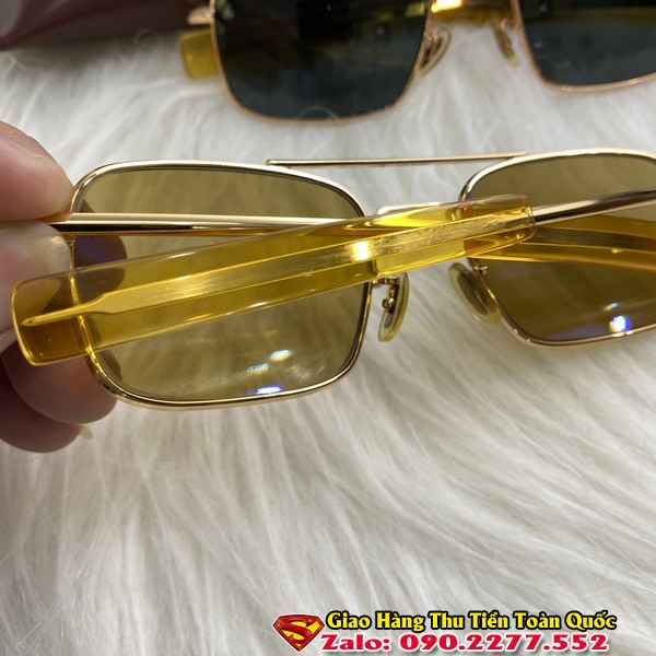 Kính Cơn American Optical Vuông Mắt Nâu Trà Malasia - Kính Râm