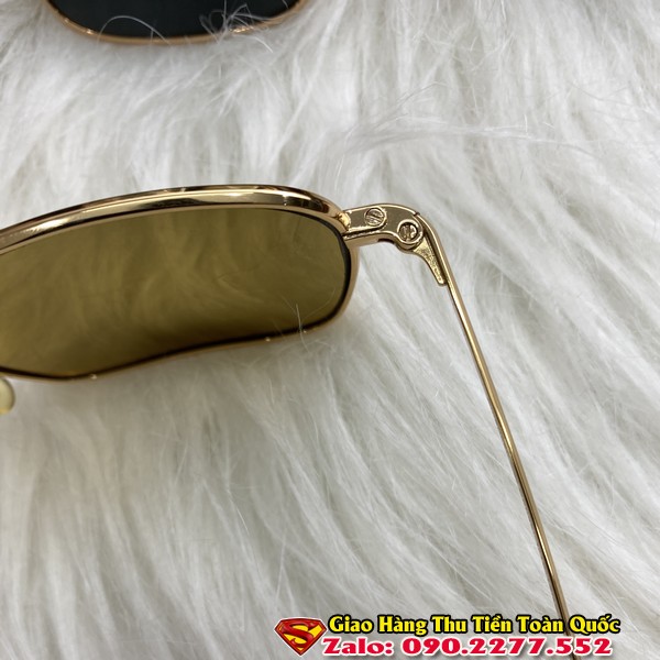 Kính Cơn American Optical Vuông Mắt Nâu Trà Malasia - Kính Râm