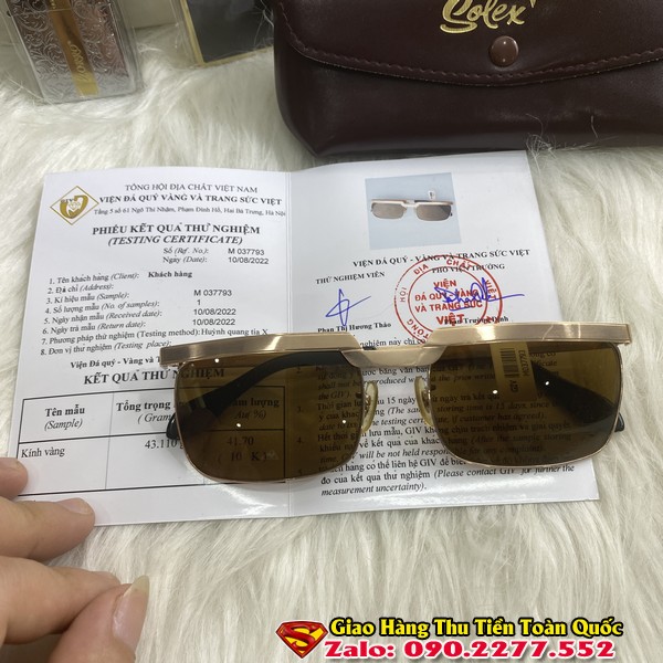 Kính Chữ H Vàng Đúc - Kính Mắt Nam
